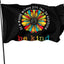 Bandera hippie girasol de la paz 3x5ft para jardín