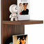 Estante pared flotante madera maciza 7 niveles