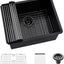 Fregadero bajo acero inox negro 24x19x12 utilitario