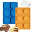 Set 2 Moldes Silicona Pasteles Postres Cubiertos Chocolate