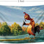 Bandera pollo 3x5ft con ojales latón decoración dormitorio