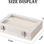 Caja terciopelo 7 ranuras con tapa transparente para mujer