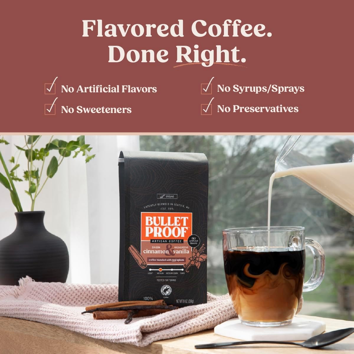 Café molido canela vainilla 10oz tostado medio