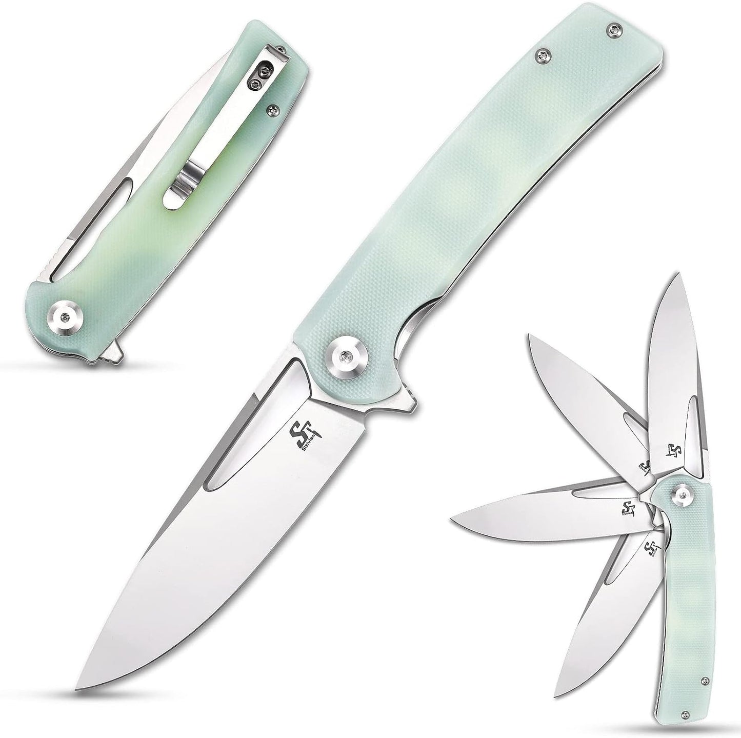 Cuchillo plegable ST126 hoja D2 asas G10 bloqueo clip