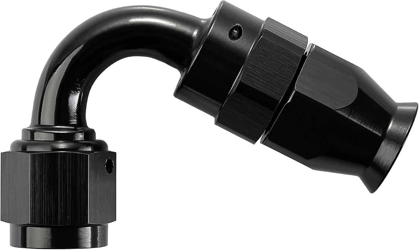 Ajuste extremo manguera PTFE 120 grados negro