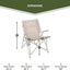 Silla plegable camping acolchada con reposabrazos 300lb