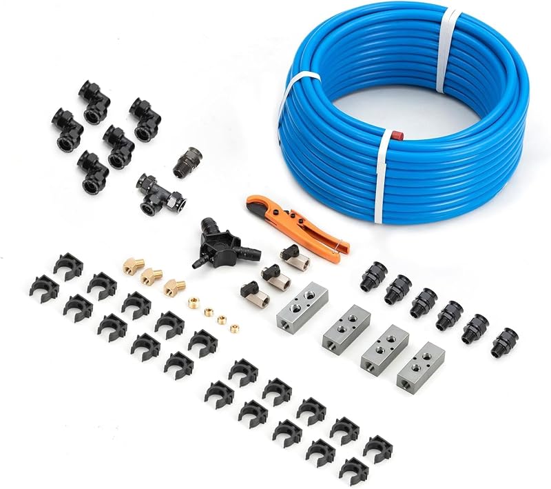 Kit aire comprimido 1/2pulg x100ft aluminio HDPE