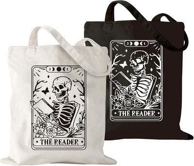 2 bolsas lona regalo mujer lectores club libros