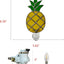 Lámpara noche vitrales enchufable decoración hogar piña