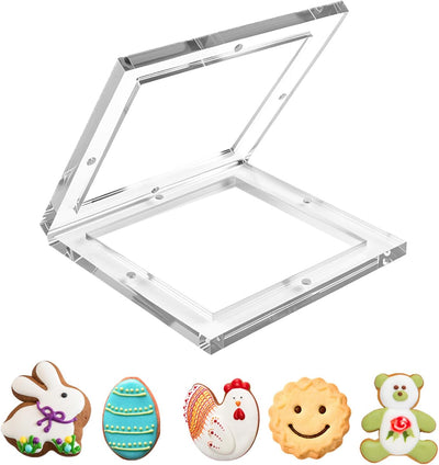 Soporte para plantillas de galletas magnético acrílico 6 x 6 pulgadas