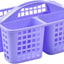 Cesta portátil para ducha con compartimentos y asa