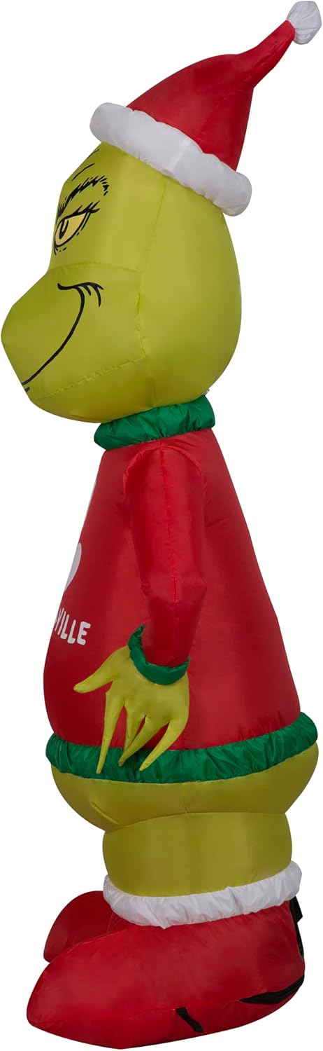 Suéter inflable navideño Grinch 4ft multicolor