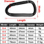 Clip mosquetón forma D aluminio llavero camping