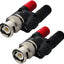 Adaptador BNC macho a doble banana hembra RF coaxial paquete 2