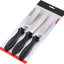 Set 2 Espátulas Hornear Acero Inox 4.5pulg Negro