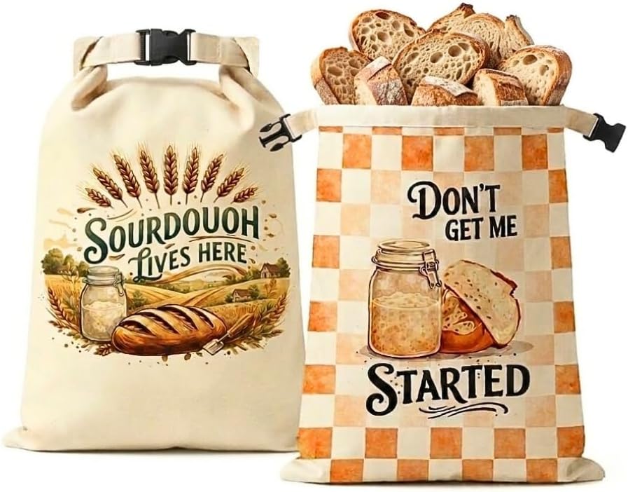 Bolsas pan con cera de abeja 17x13pulg set 2 reutilizables
