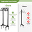 Soporte manguera metal 4 picos 150pies patio jardín