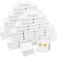 Cajas regalo joyas 3.5x3.5x1" 80 Uds con algodón tapa