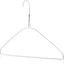 Perchas alambre metal plateado 16pulg 10uds