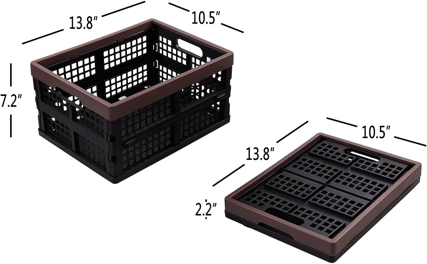 3 Cestas Plegables Plástico 15 L
