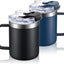Vaso térmico acero inox 12oz doble pared tapa abatible