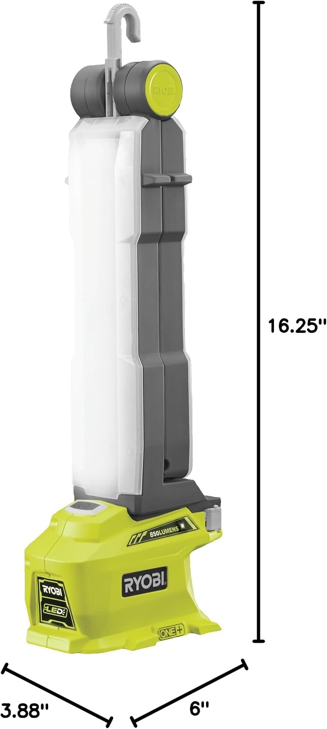 Luz trabajo LED giratoria 270 grados con ganchos