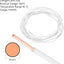 Cable eléctrico 14 AWG 10pies cobre sólido 600V UL color blanco