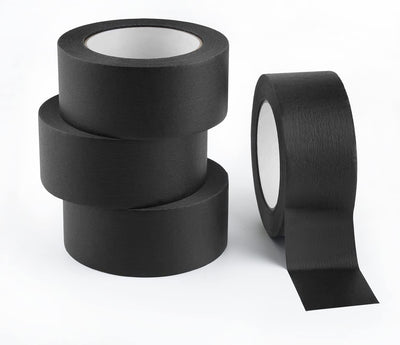 4 Rollos Cinta Adhesiva Negra 2pulg x 55yd