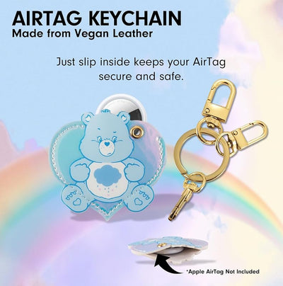 Funda llavero compatible con AirTag oso azul