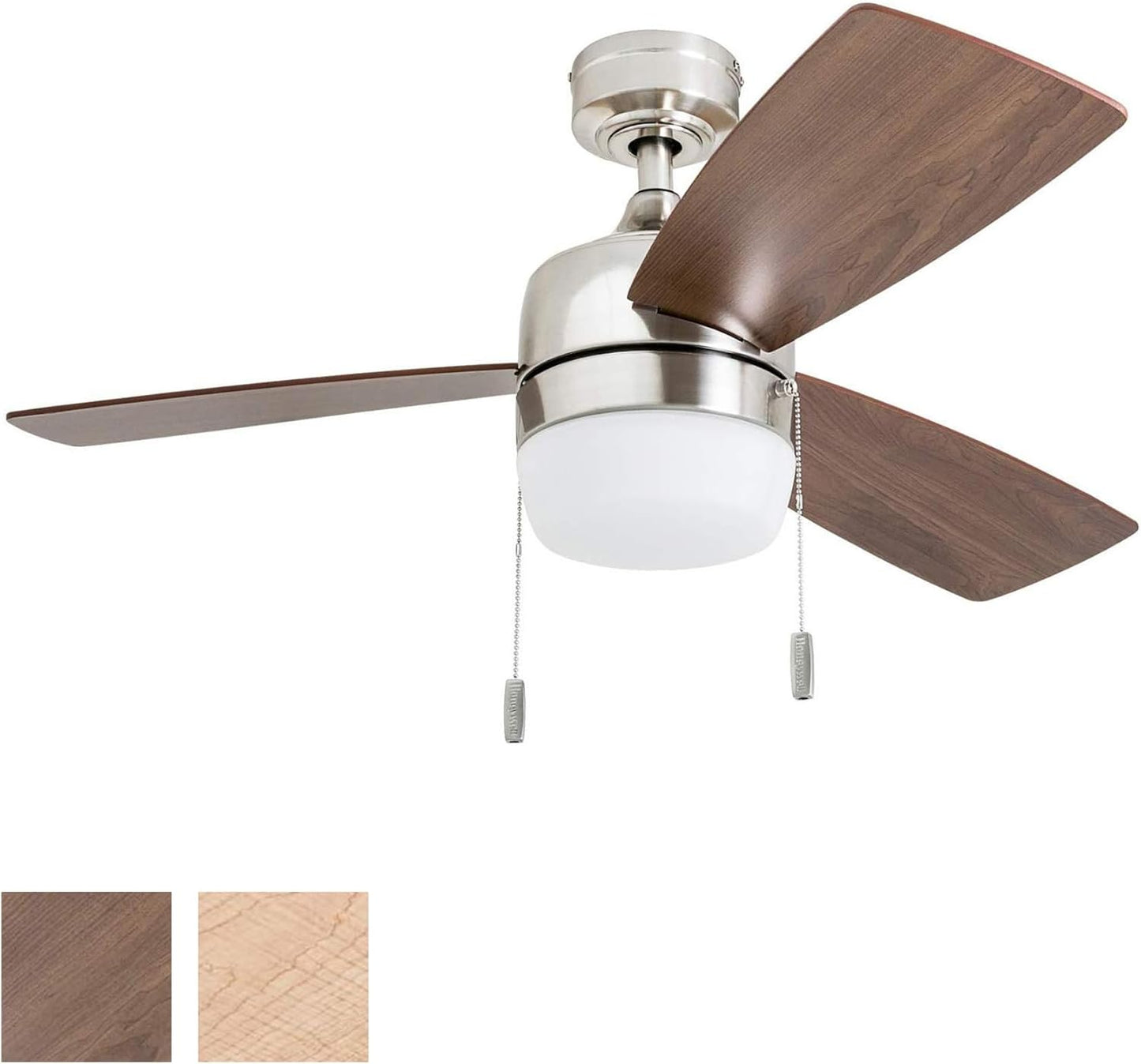 Ventilador techo Barcadero 44pulg luz LED 3 aspas arce