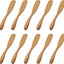 Set 10 Cuchillos Mantequilla Madera 6.5pulg Espátulas Mermelada