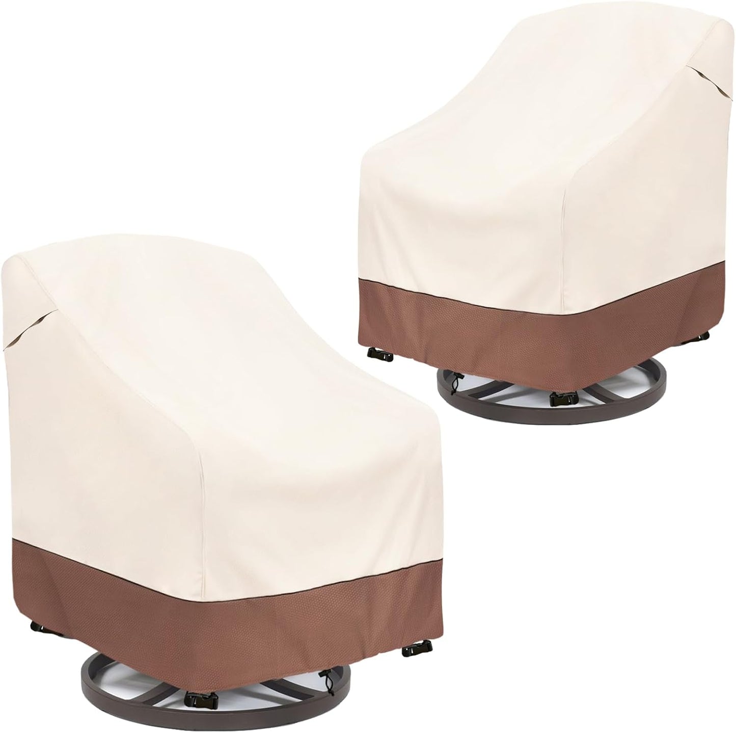 2 Fundas sillas giratorias impermeables 30x34x38.5pulg
