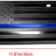 Placa bandera EE.UU. aluminio 3D 6x12pulg