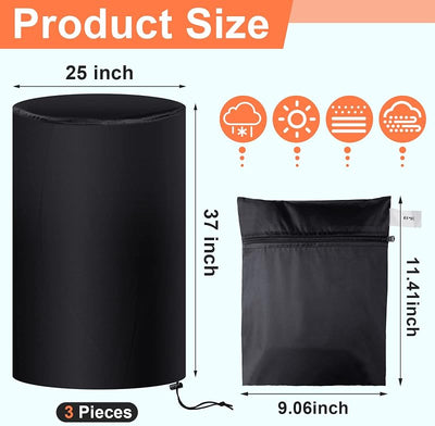 Cubierta tambor 55gal tela Oxford 25x37pulg impermeable