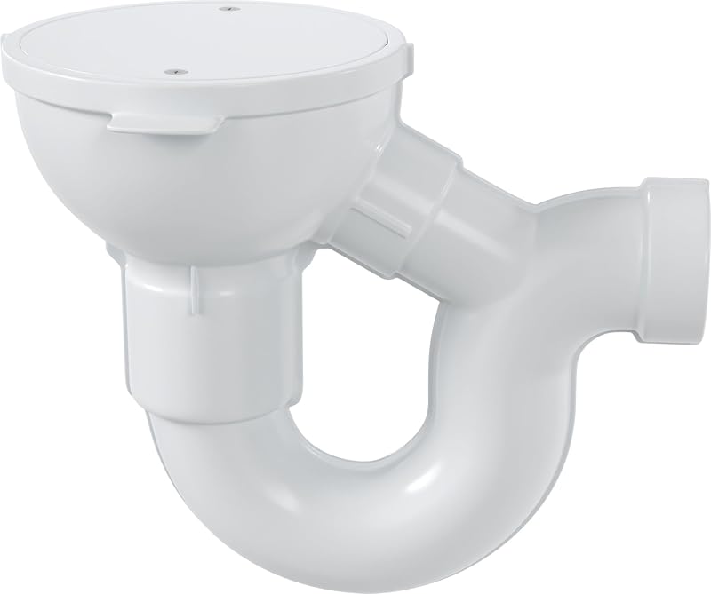 Drenaje piso PVC 2" trampa integral blanco
