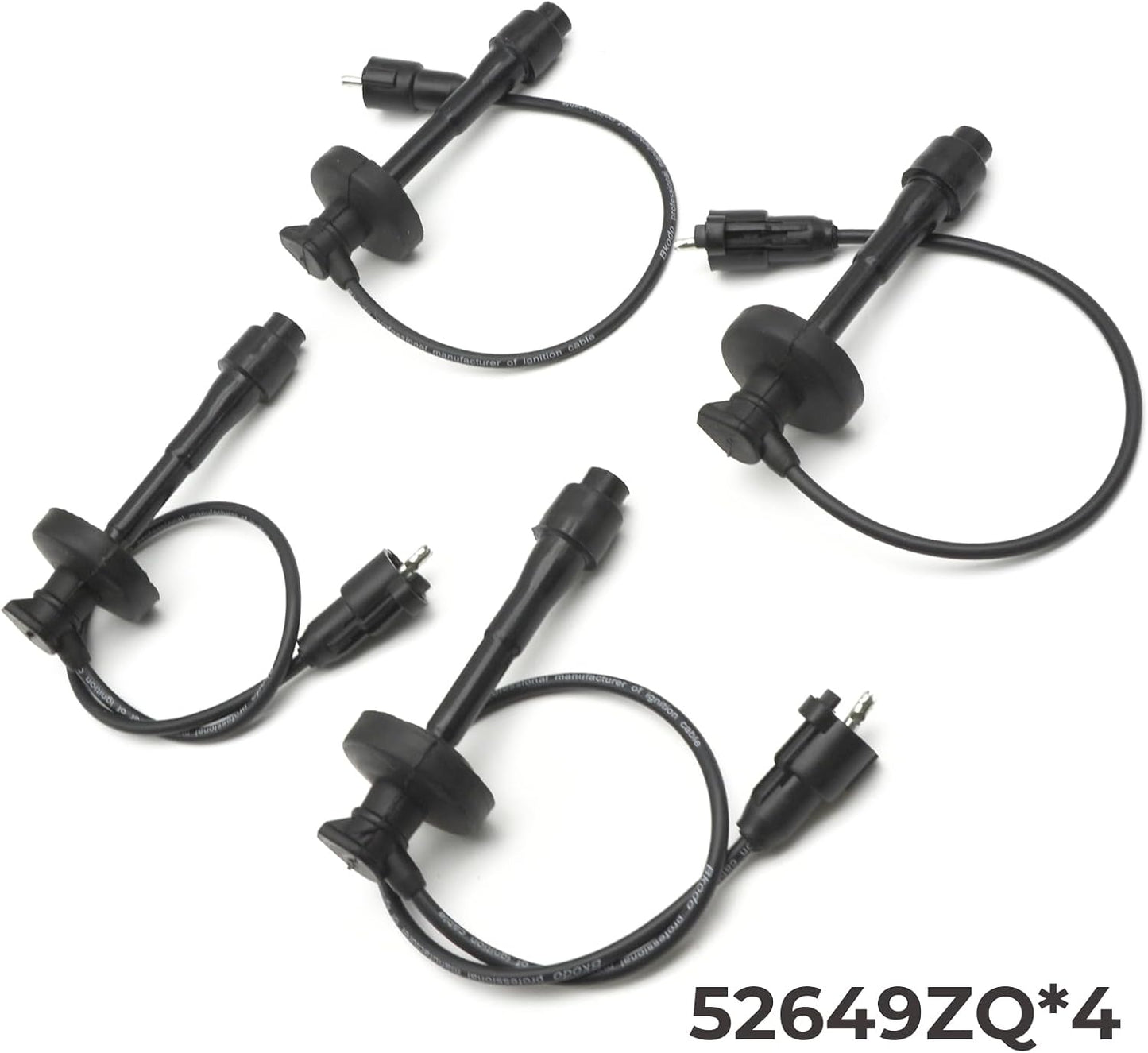 Set 4 cables bujía comp Toyota Corolla L4 1.8L