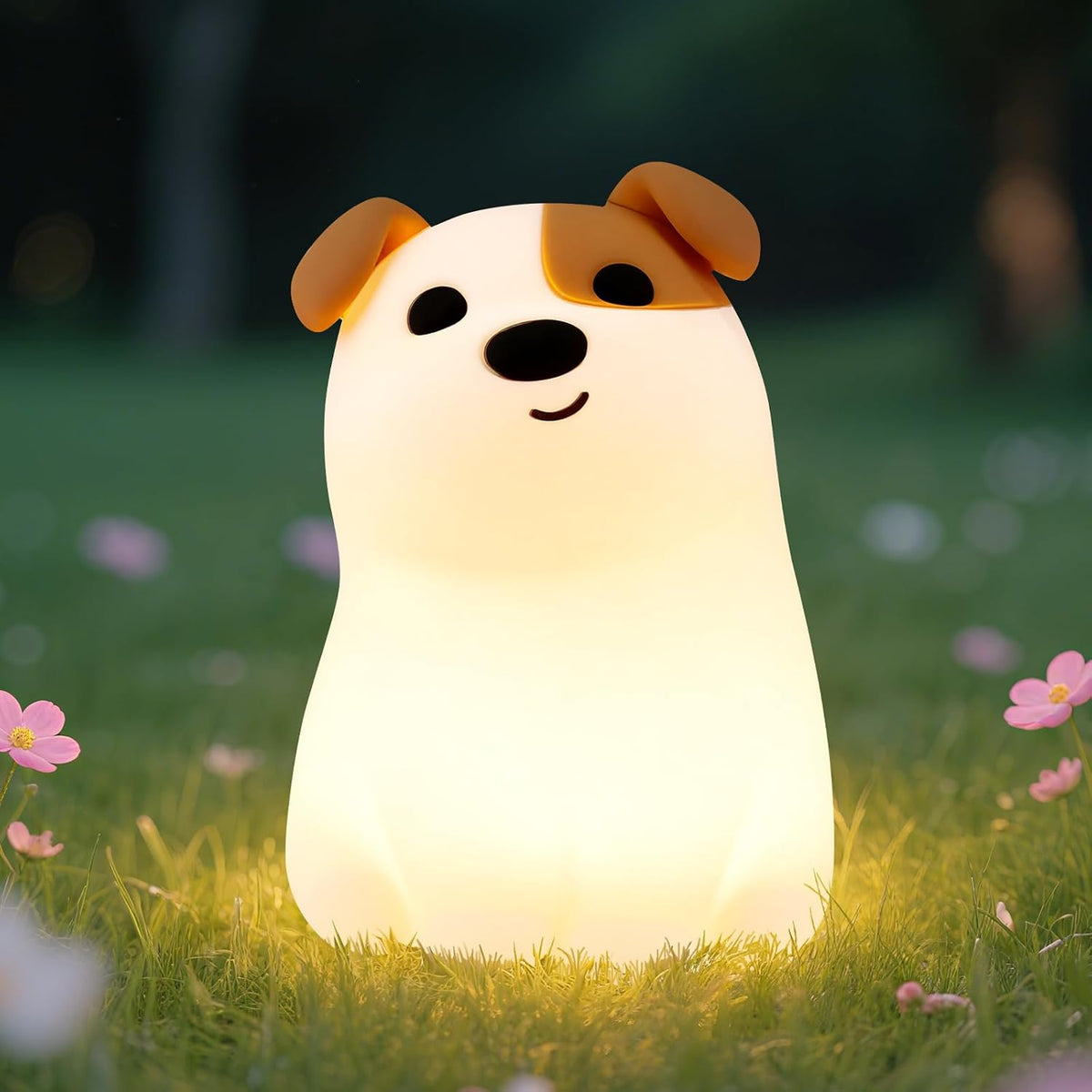 Luz nocturna cachorro modo RGB 3 brillos guardería lactancia