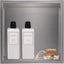 Nicho ducha acero inox cepillado 12x12" organiz. baño