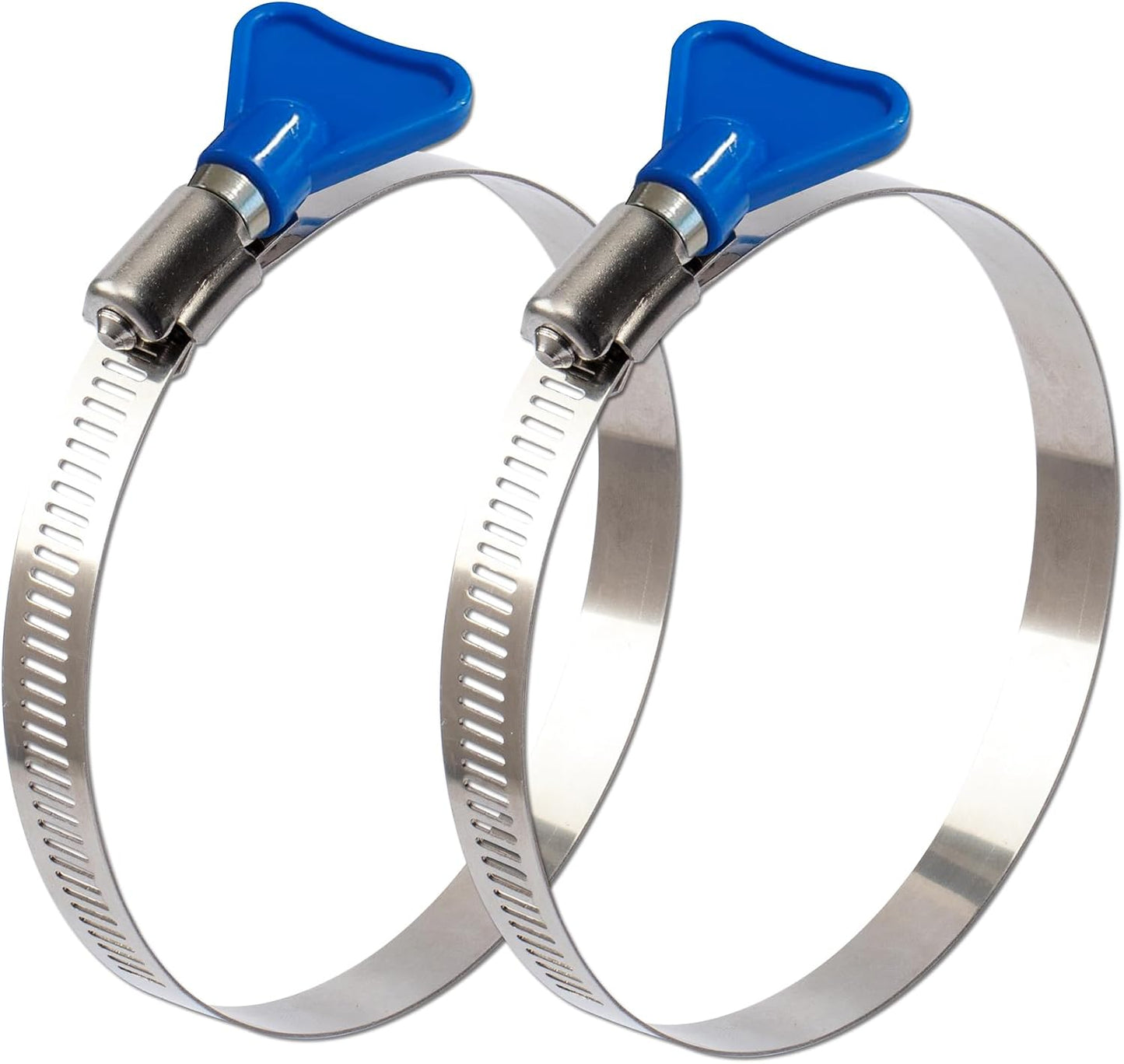 2 Abrazaderas Manguera Acero Inox 304 4pulg Ajustable