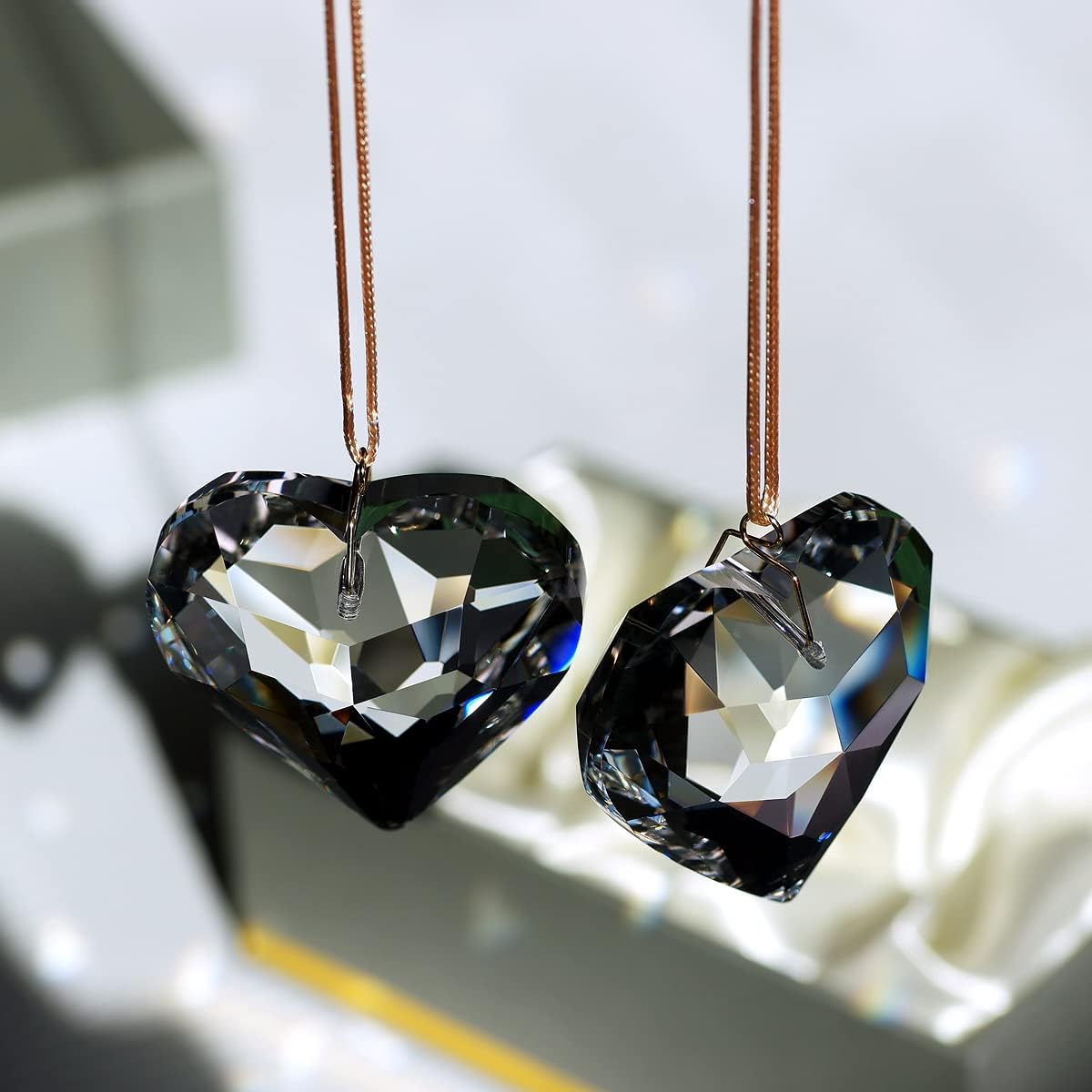 Atrapasoles cristal corazón colgantes decoración