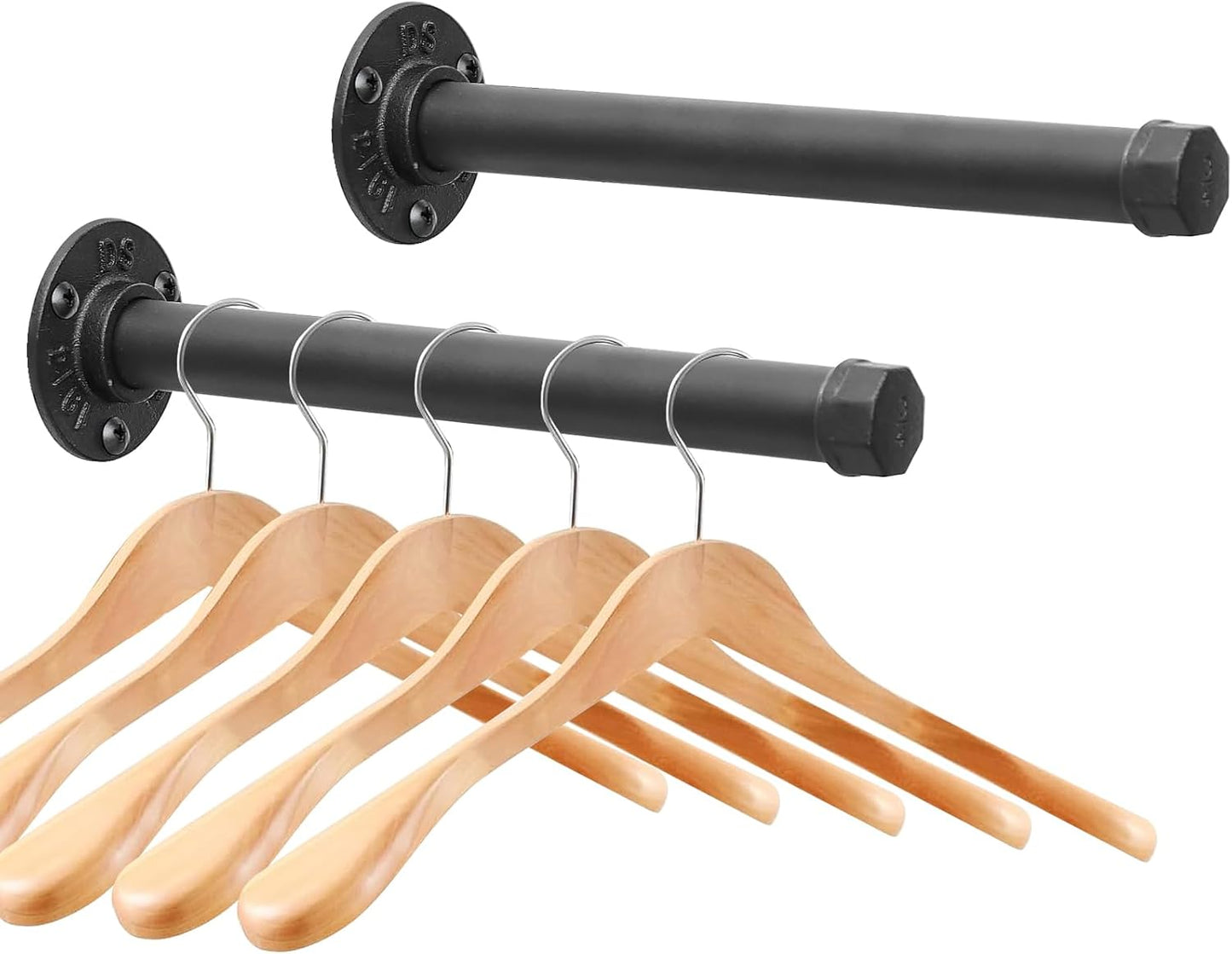 Perchero hierro fundido pared resistente para colgar ropa