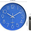 Reloj pared digital 12pulg azul decorativo baño oficina