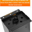 Set 4 anclas poste acero carbono 4x6" soporte exterior