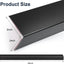 4 Protectores Esquina Metal Negro 45" Autoadhesivos