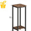 2 Soportes plantas madera 2 niveles estante cuadrado moderno