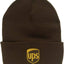 Gorro punto bordado calavera color marrón