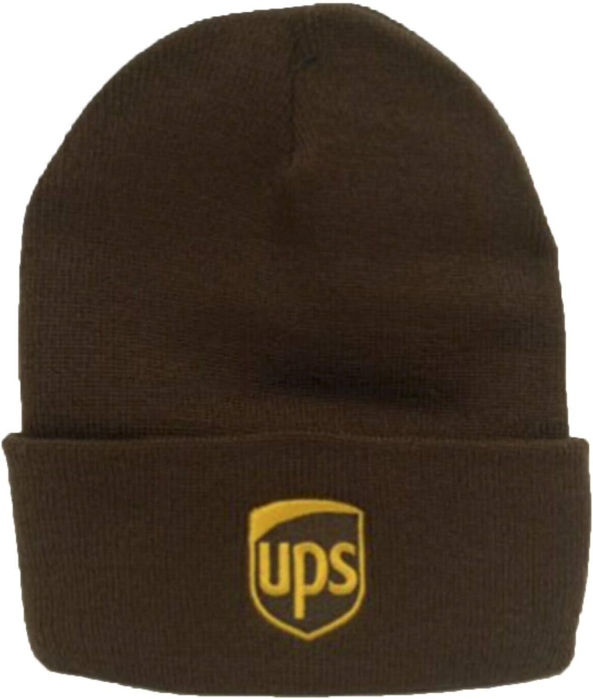 Gorro punto bordado calavera color marrón