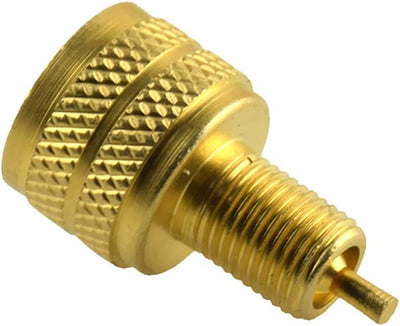 Adaptador vástago válvula neumático dorado 6 pzas 0.866pulg
