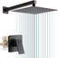 Set llave regadera negro mate acero inox