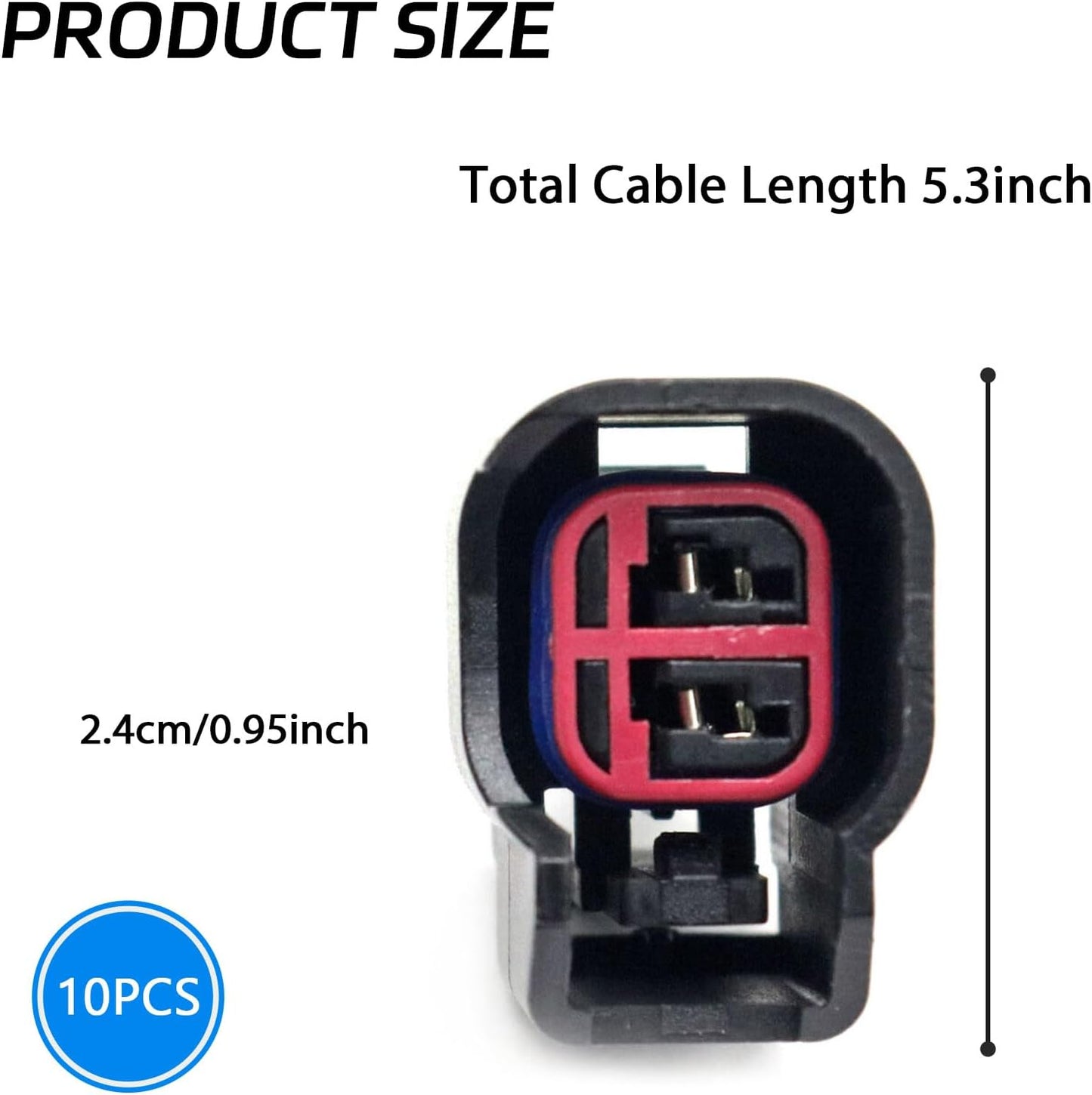 8 Pzas Conector Inyector Combustible Comp Dodge Ford Jeep Chevy